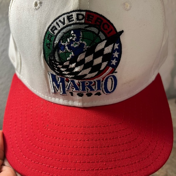Vintage 1994 Mario Andretti Arrivederci Tour Indy Snapback Hat USA Cap Hat - Picture 3 of 7